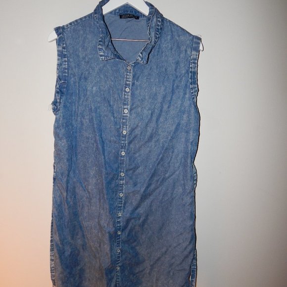 Denim Button Up Dress - Picture 2 of 6